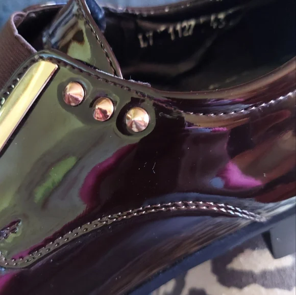 Popular Men's PU Leather Oxfords, Shiny Formal Shoes With Pointed Toe - Picture 9 of 9